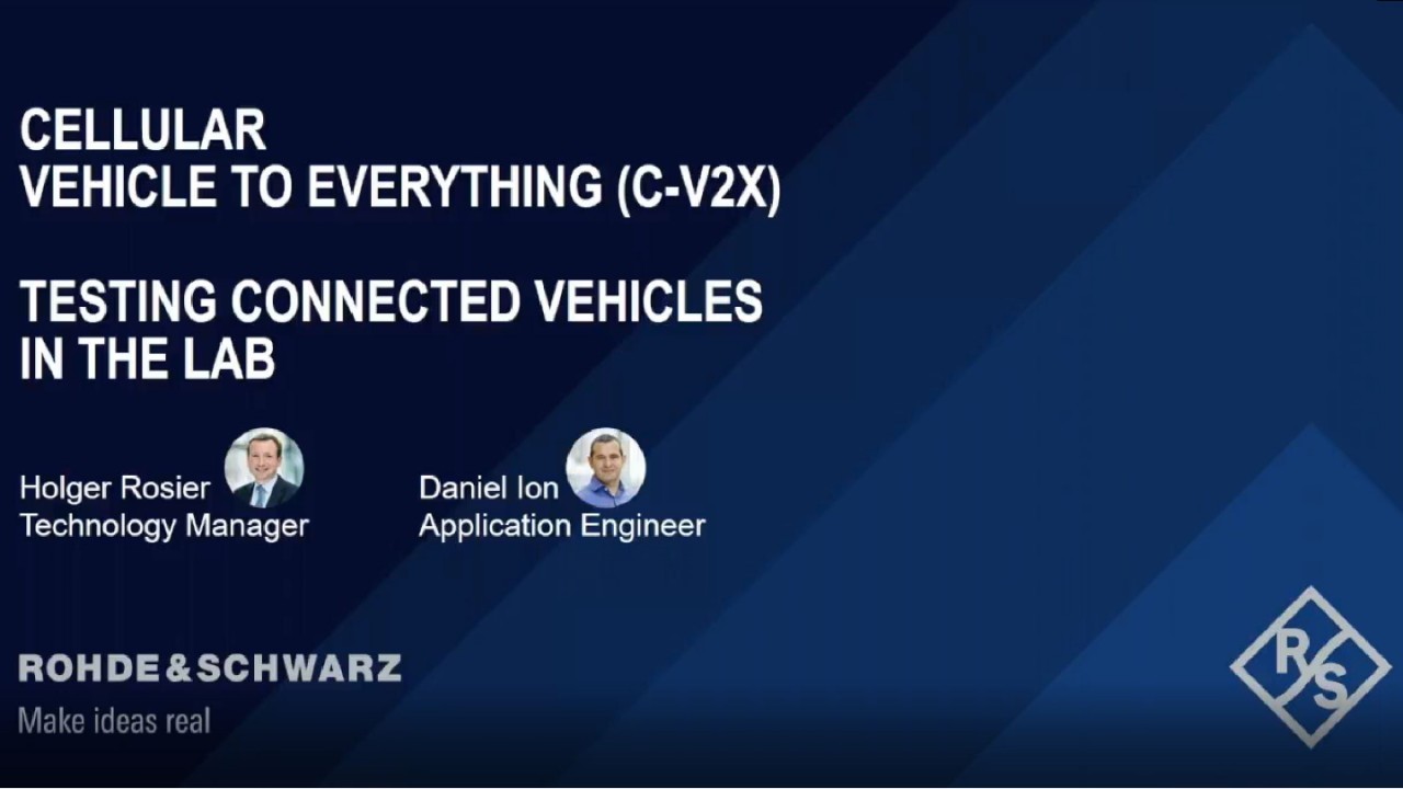 Webinar: Cellular Vehicle to Everything