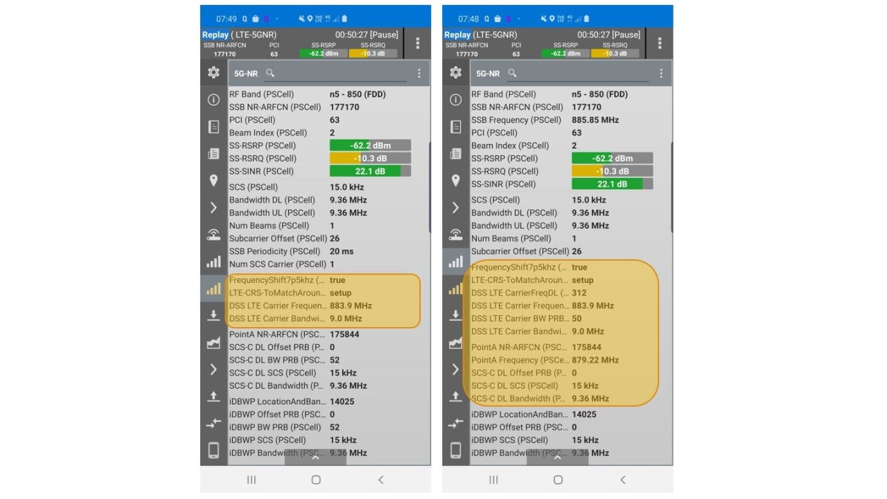 MNT solutions support 5G DSS