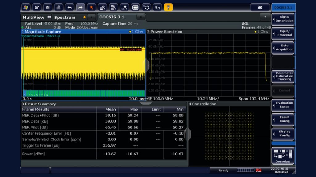 FSW-K193: DOCSIS 3.1 upstream modulation analysis