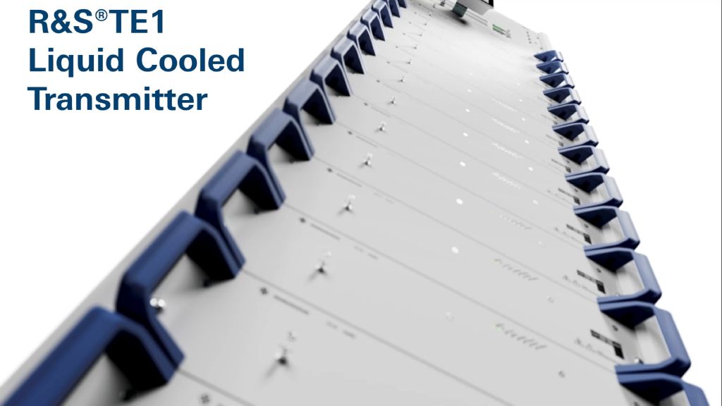 Watch our webinar and get to know the R&S®TE1 liquid-cooled transmitter