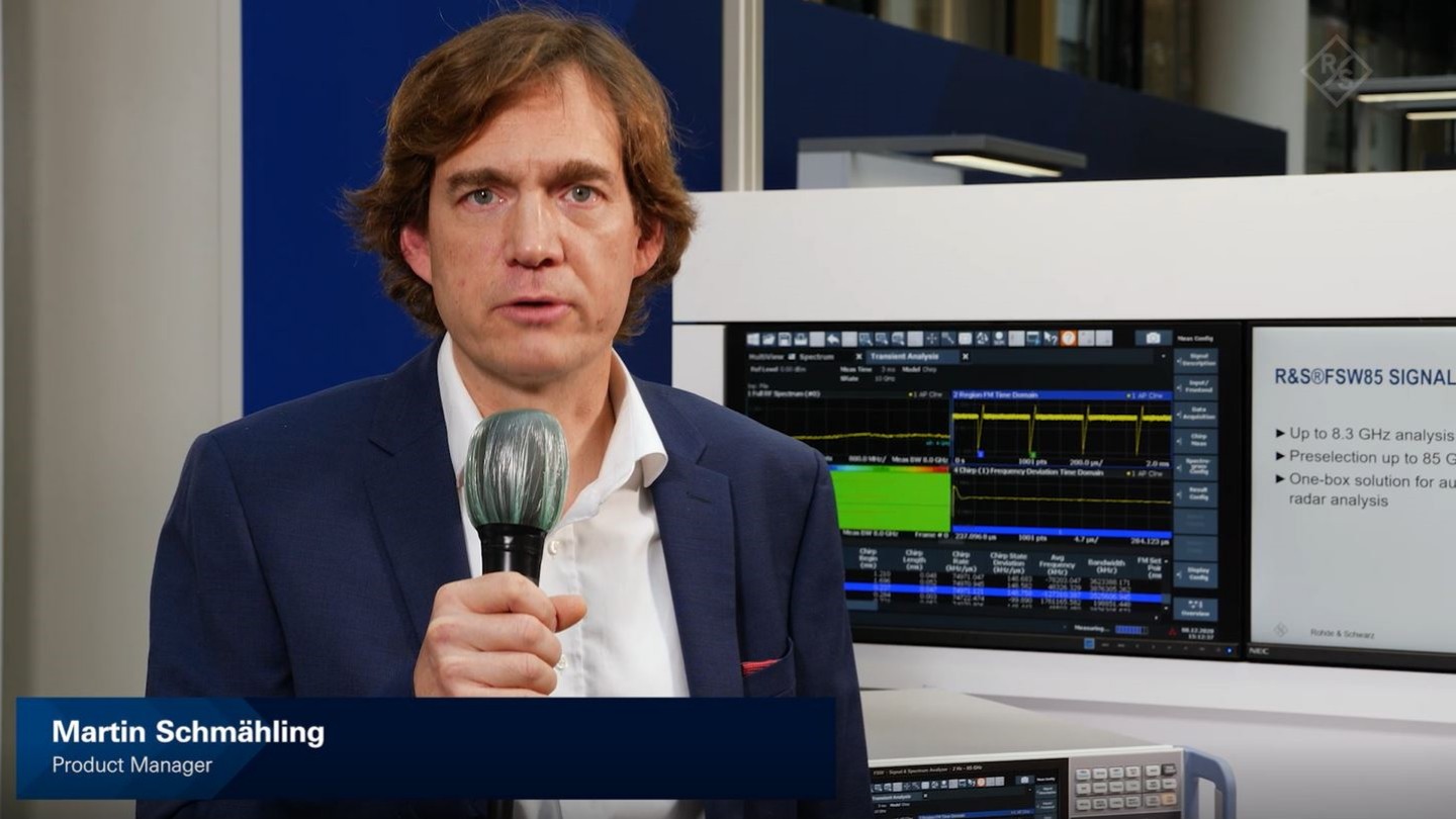 Automotive radar signal analysis in the E-band