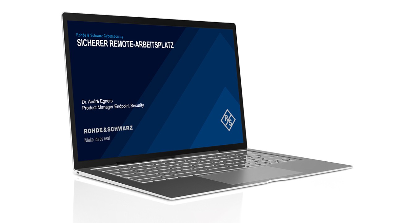 Webinar recording: Secure remote workstation with R&S®Trusted VPN Client