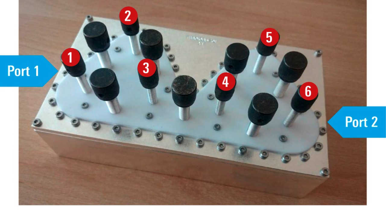 Filter with numbered resonators.