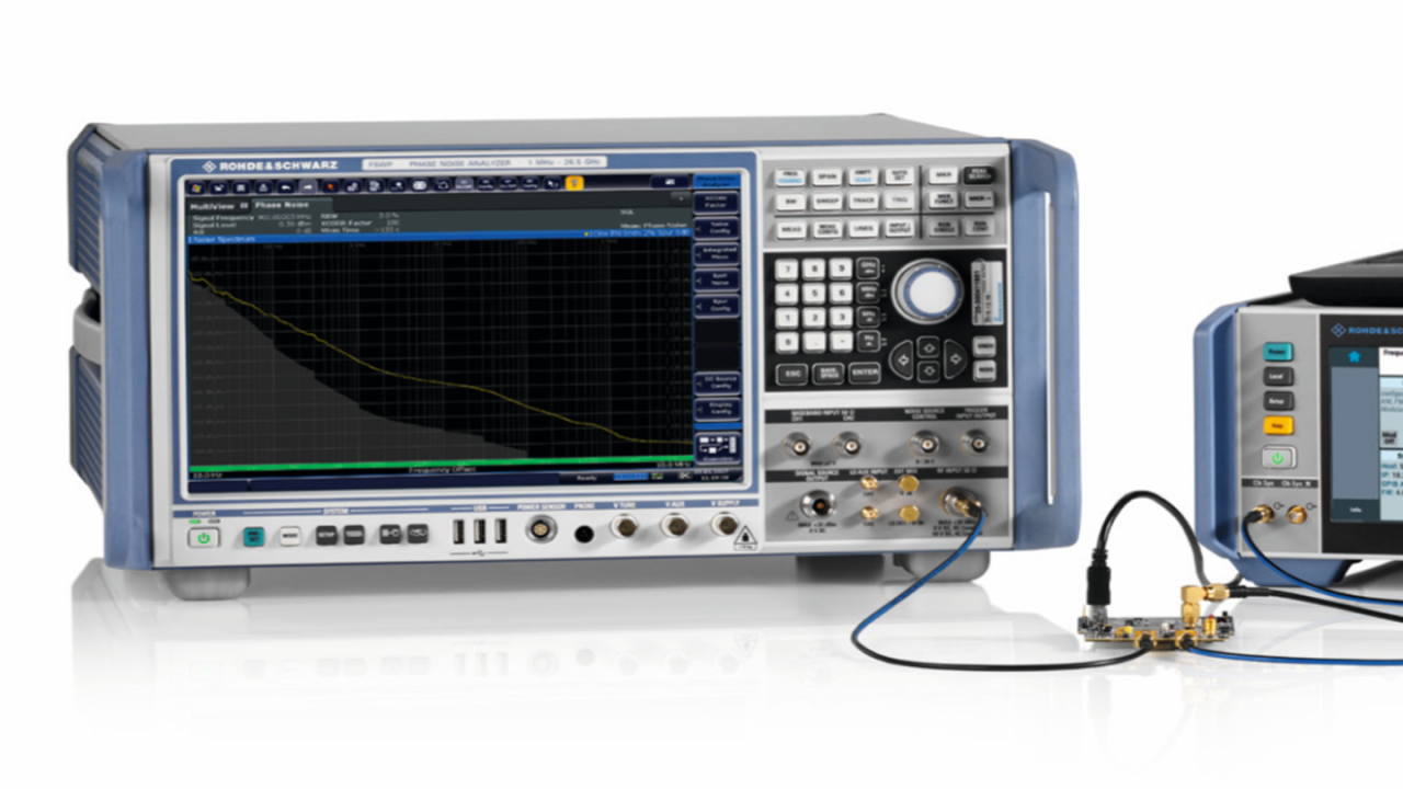 Measuring the phase noise and jitter of the clock source with the R&S®FSWP.